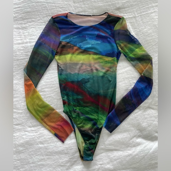 Zara Sheer Bodysuit - Picture 2 of 4